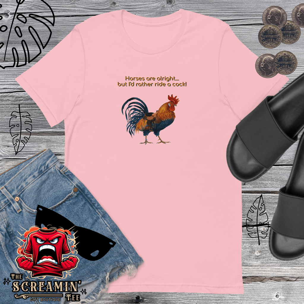 RIDE A COCK UNISEX TSHIRT - The Screamin' Tee