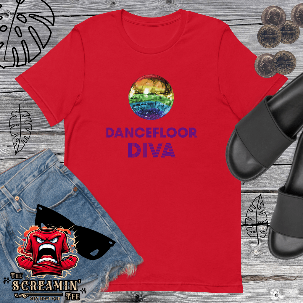 DANCEFLOOR DIVA UNISEX TSHIRT - The Screamin' Tee