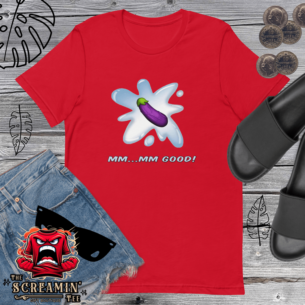 MM-MM-GOOD UNISEX TSHIRT - EGGPLANT - The Screamin' Tee
