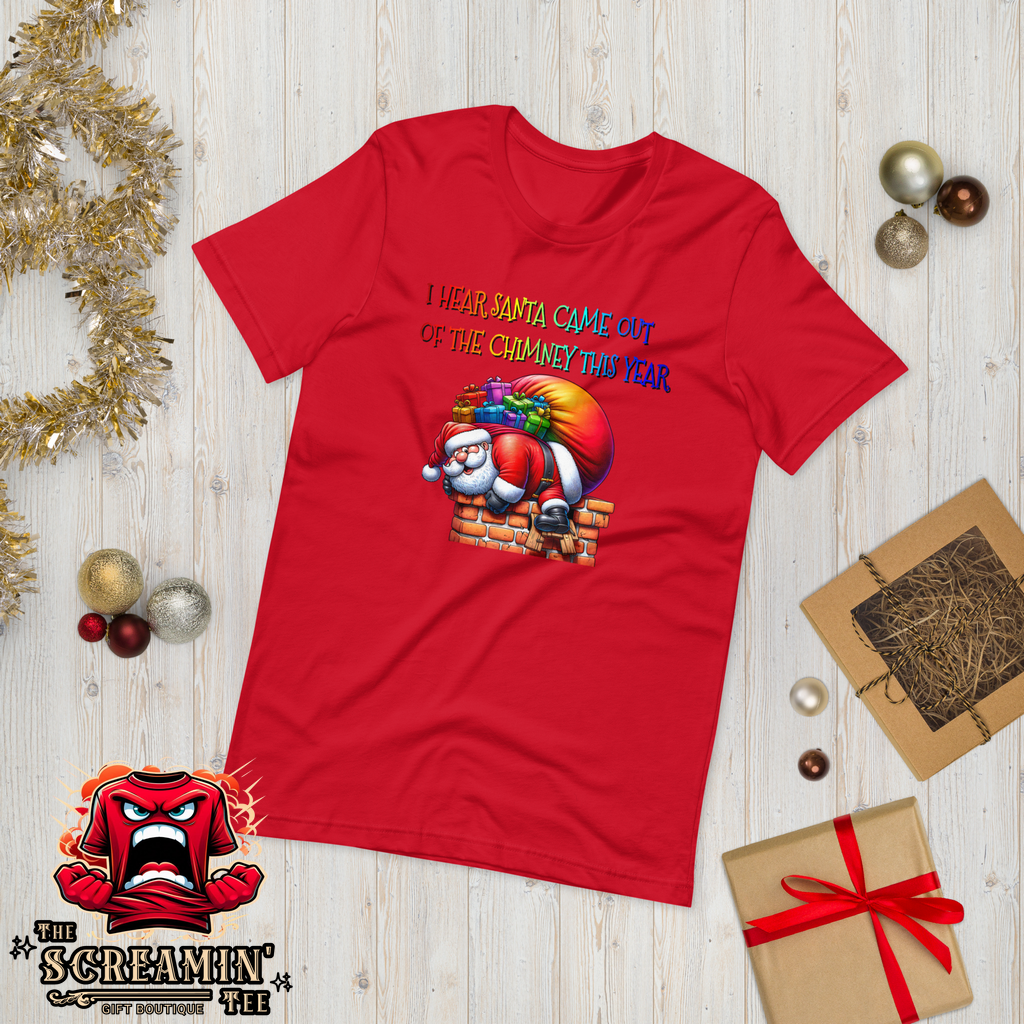 SANTA CAME OUT UNISEX TSHIRT