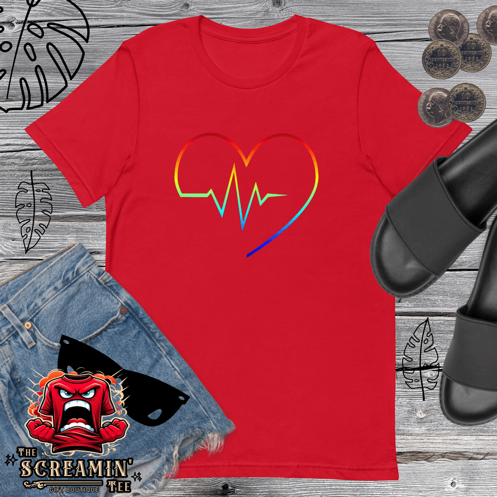 Rainbow Heartbeat T-Shirt