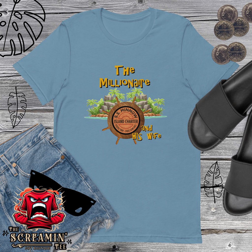 THE MILLIONAIRE/WIFE UNISEX TSHIRT - The Screamin' Tee