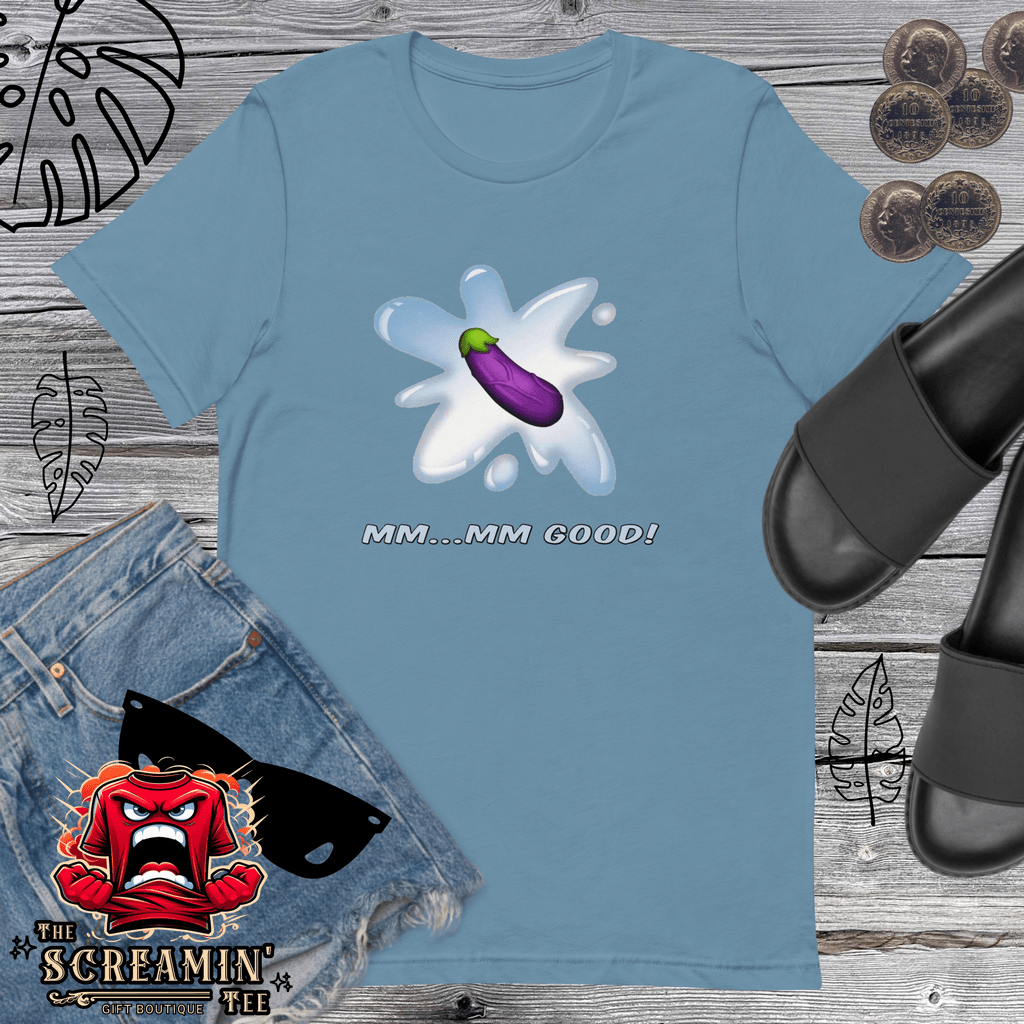 MM-MM-GOOD UNISEX TSHIRT - EGGPLANT - The Screamin' Tee