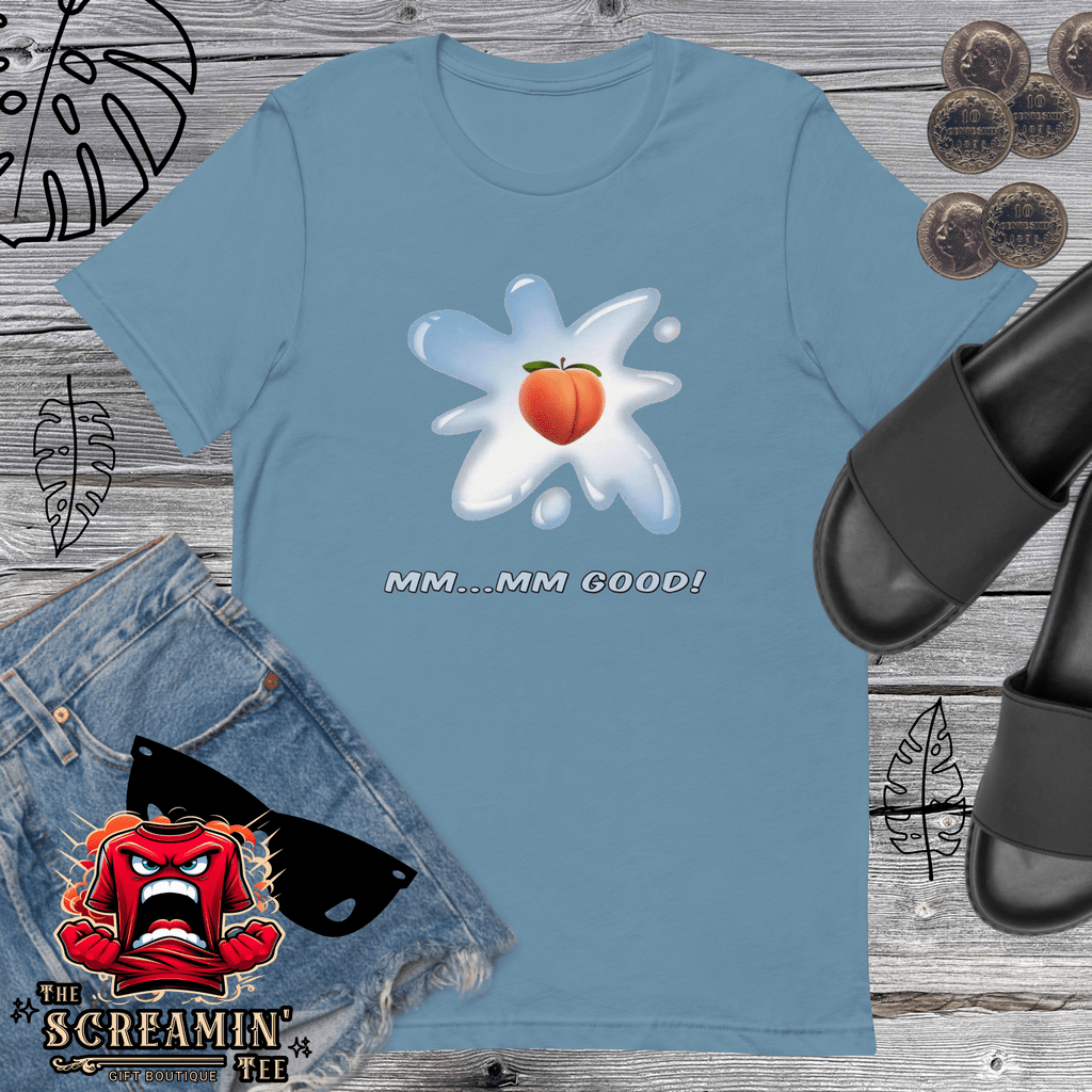 MM-MM-GOOD UNISEX TSHIRT - PEACH - The Screamin' Tee