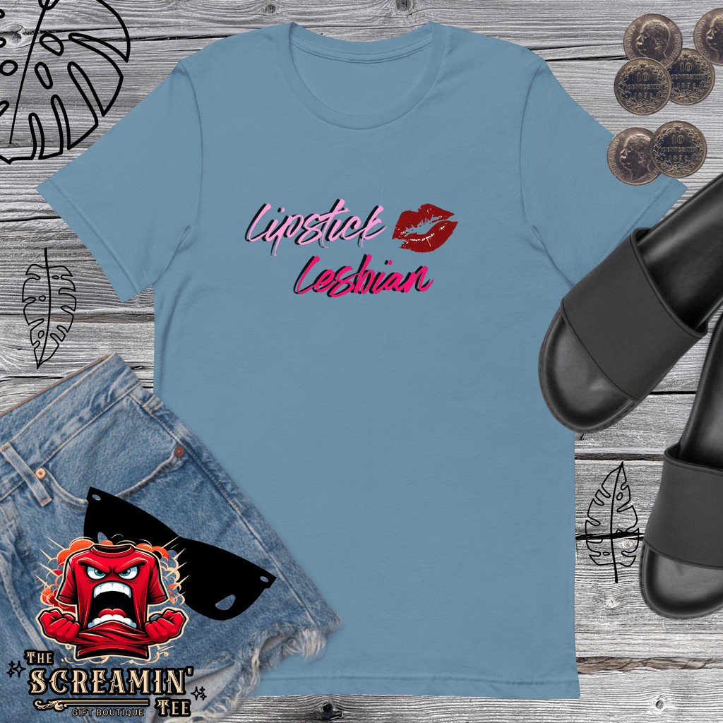 LIPSTICK LESBIAN UNISEX TSHIRT - The Screamin' Tee