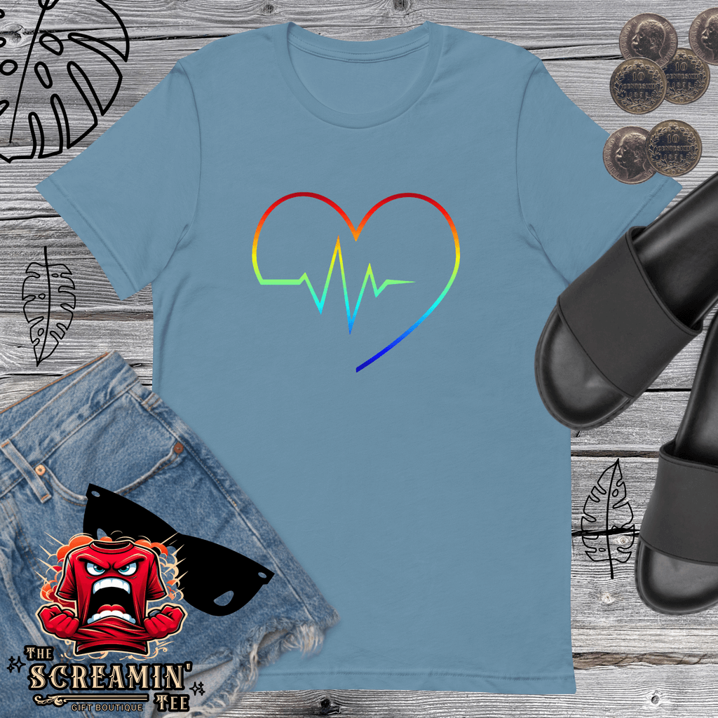 Rainbow Heartbeat T-Shirt