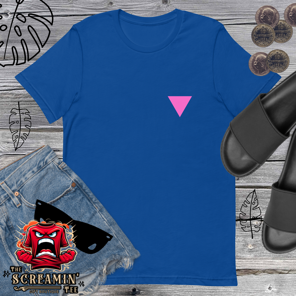 CLOSETS/CLOTHES (PINK TRIANGLE) UNISEX TSHIRT