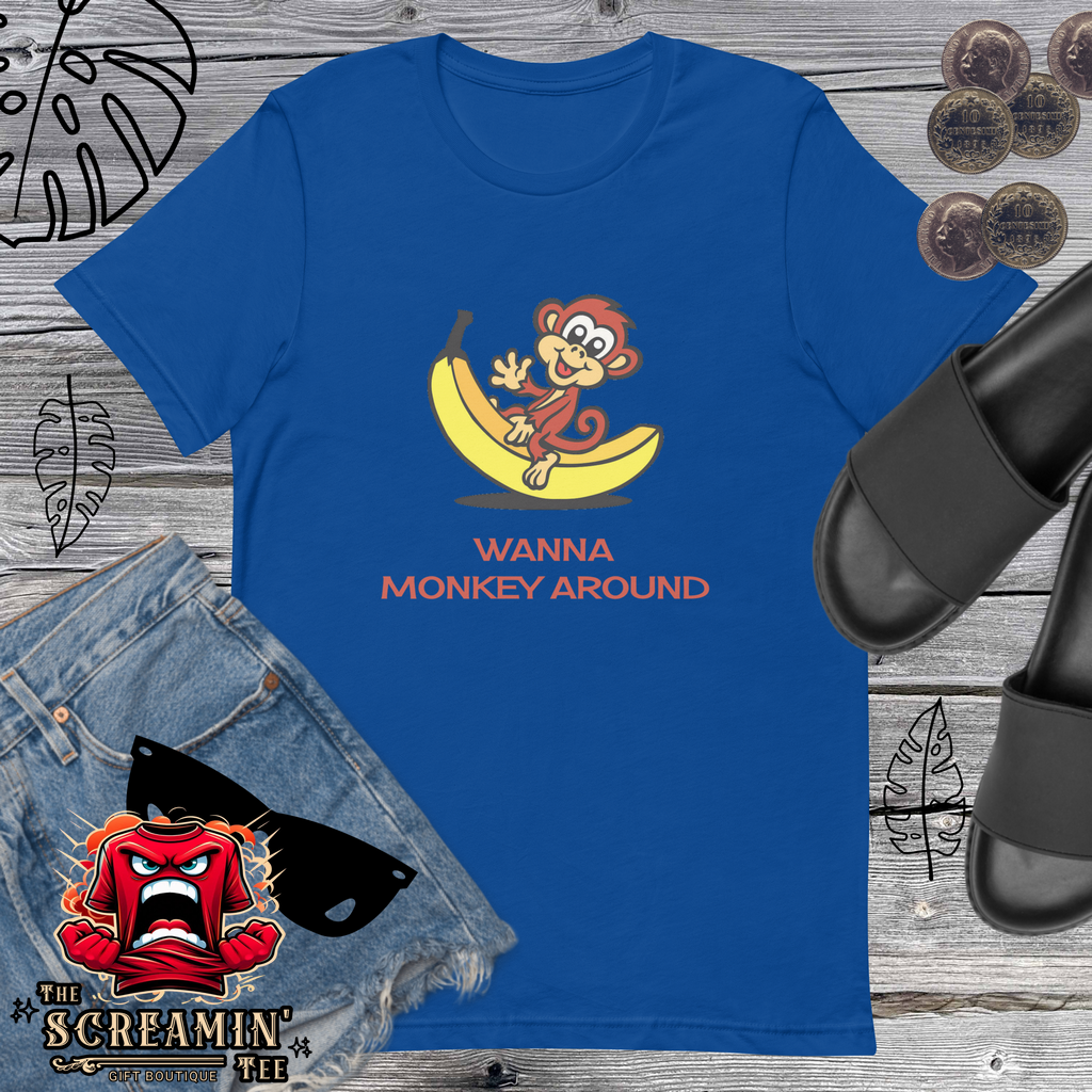 MONKEY AROUND UNISEX TSHIRT - The Screamin' Tee