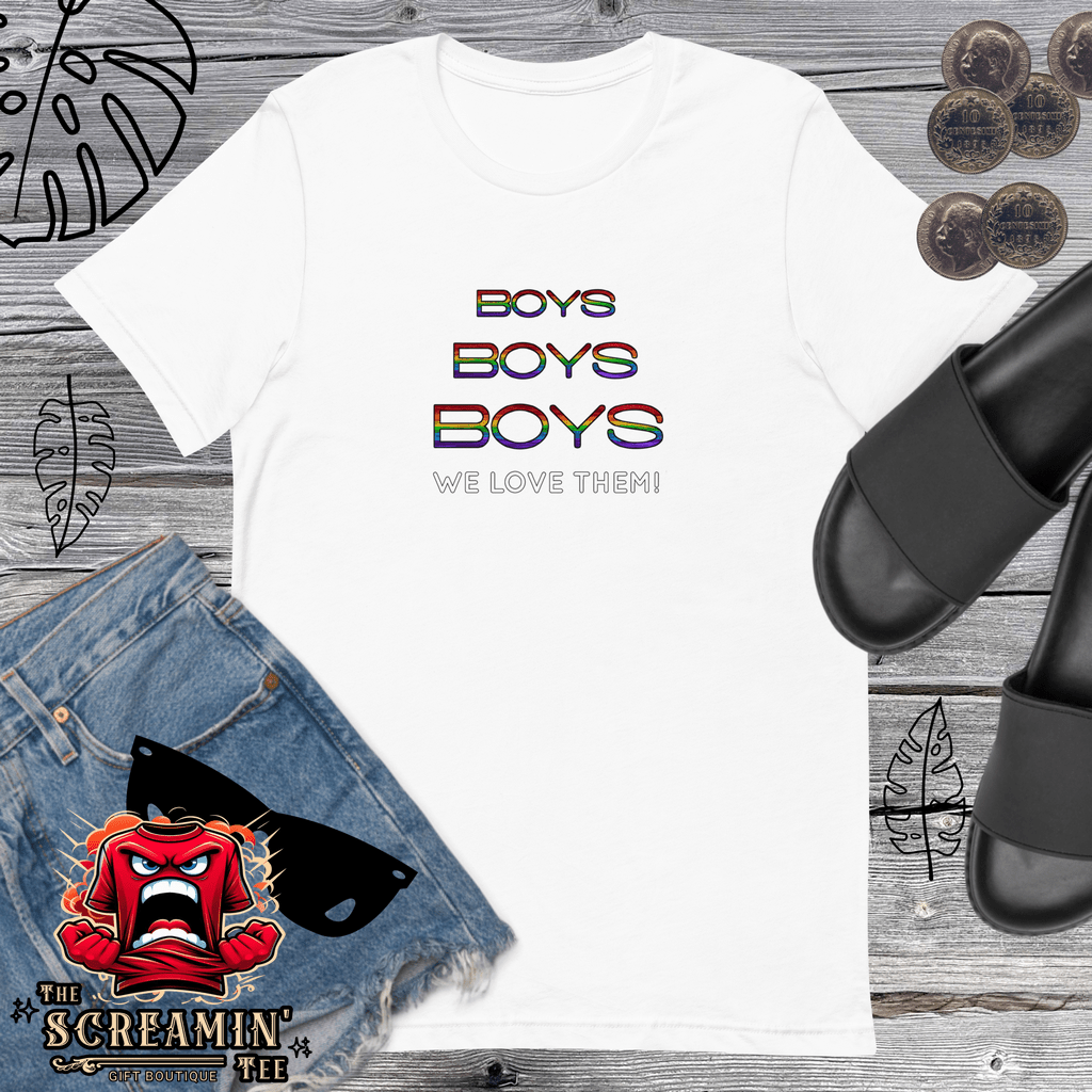 BOYS BOYS BOYS UNISEX TSHIRT - The Screamin' Tee