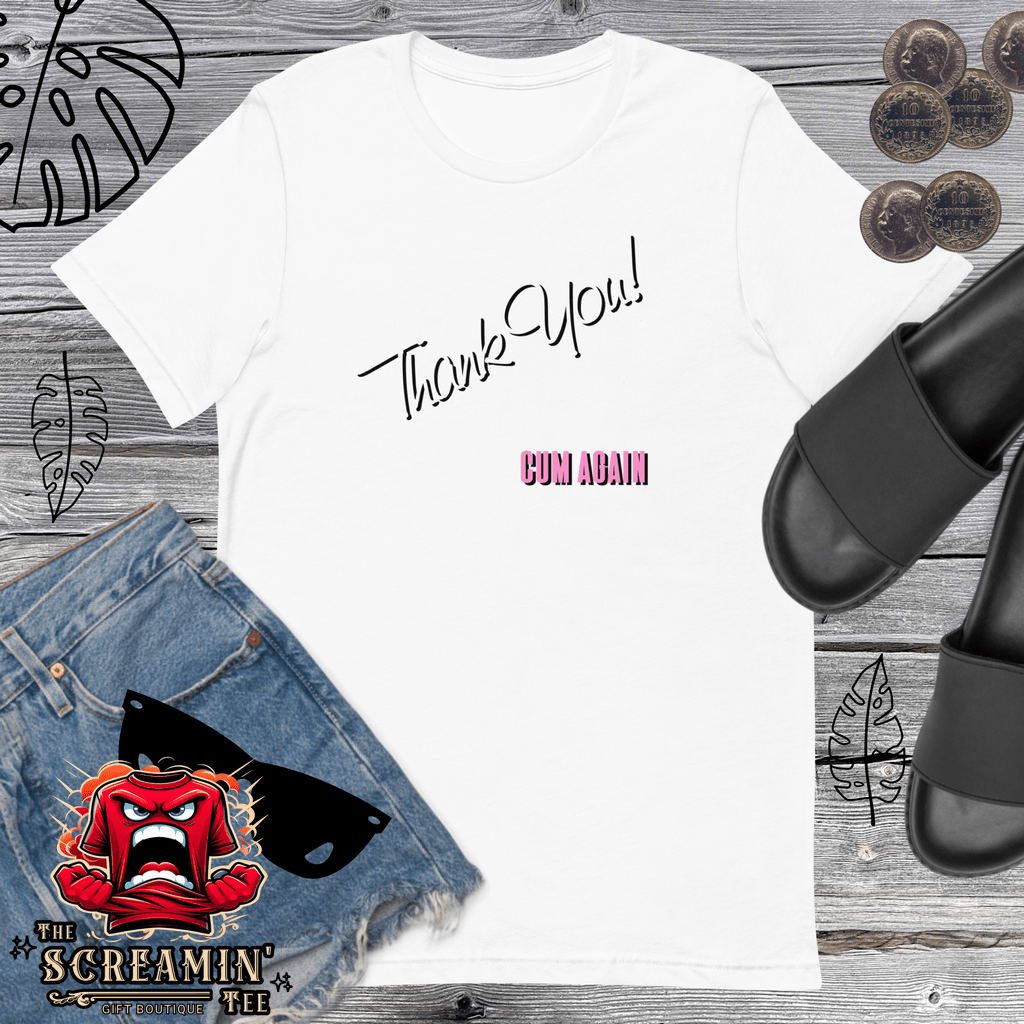 THANK YOU UNISEX TSHIRT - The Screamin' Tee