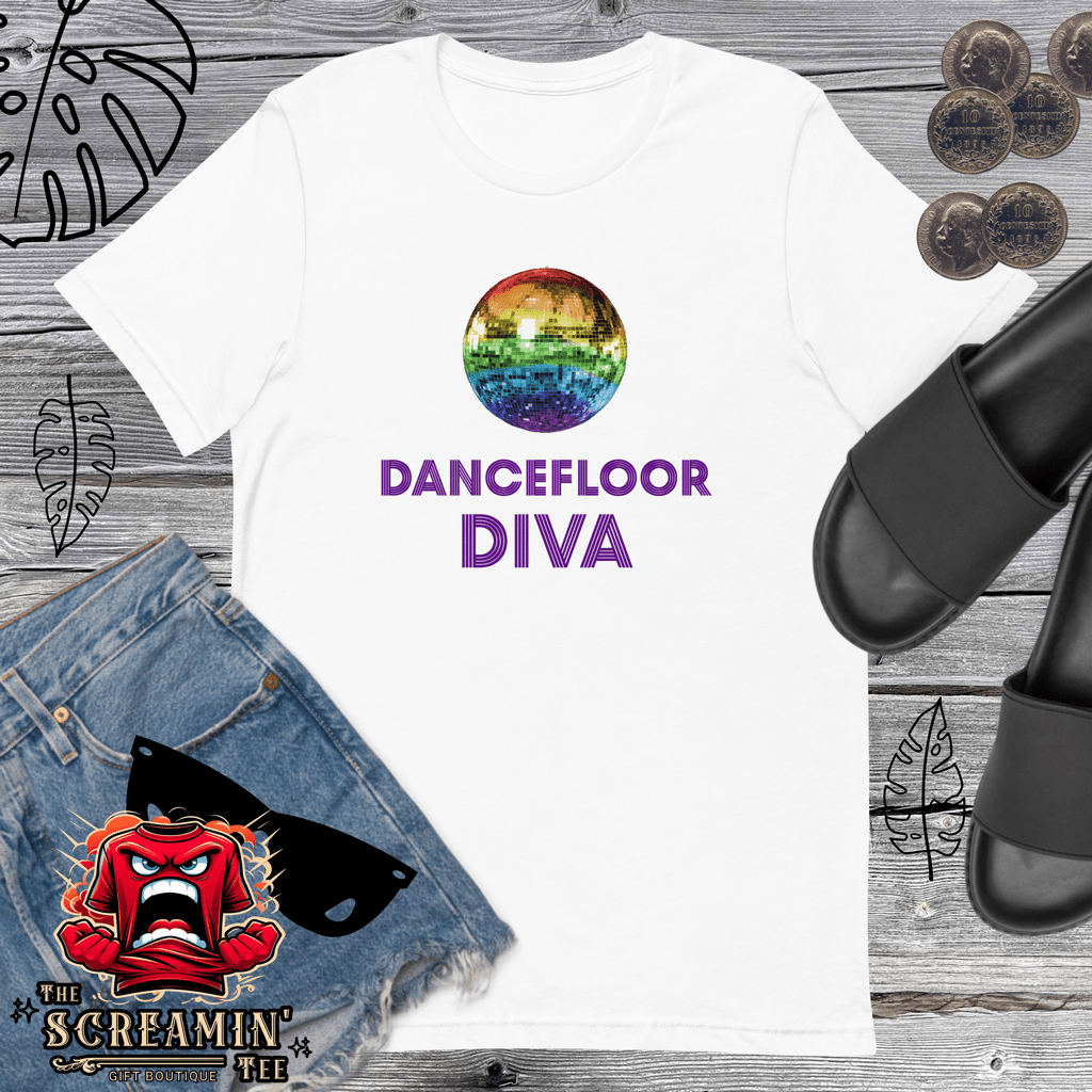 DANCEFLOOR DIVA UNISEX TSHIRT - The Screamin' Tee