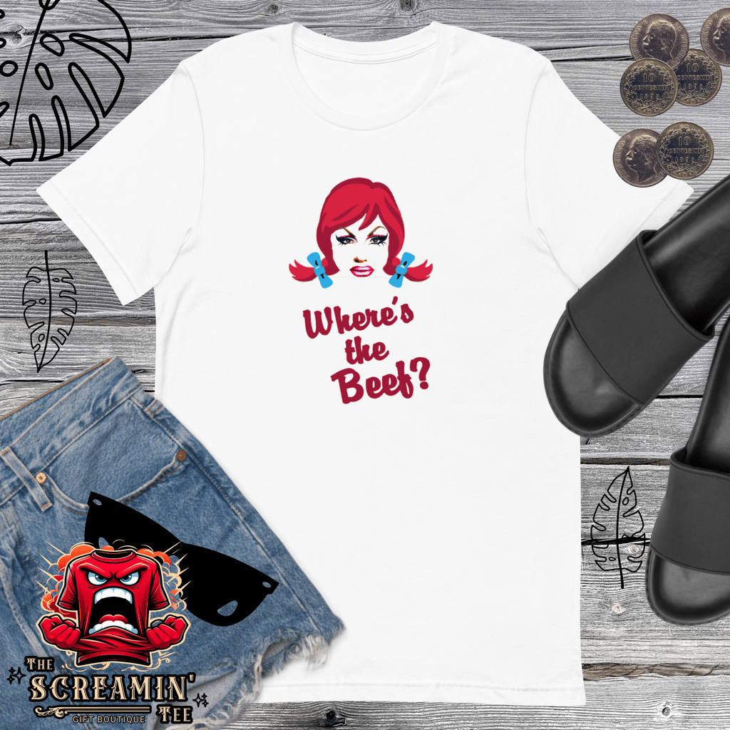 WHERE'S THE BEEF UNISEX TSHIRT - The Screamin' Tee