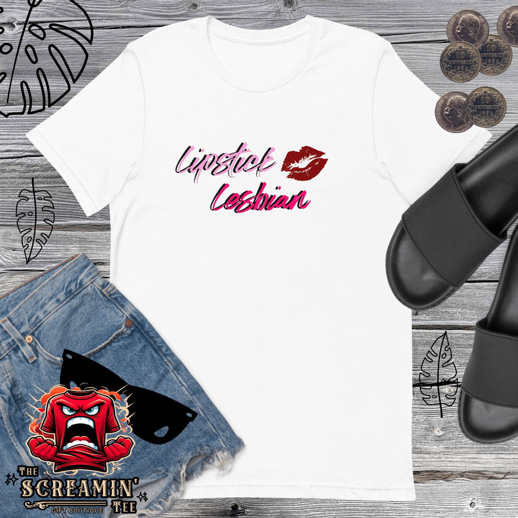 LIPSTICK LESBIAN UNISEX TSHIRT - The Screamin' Tee