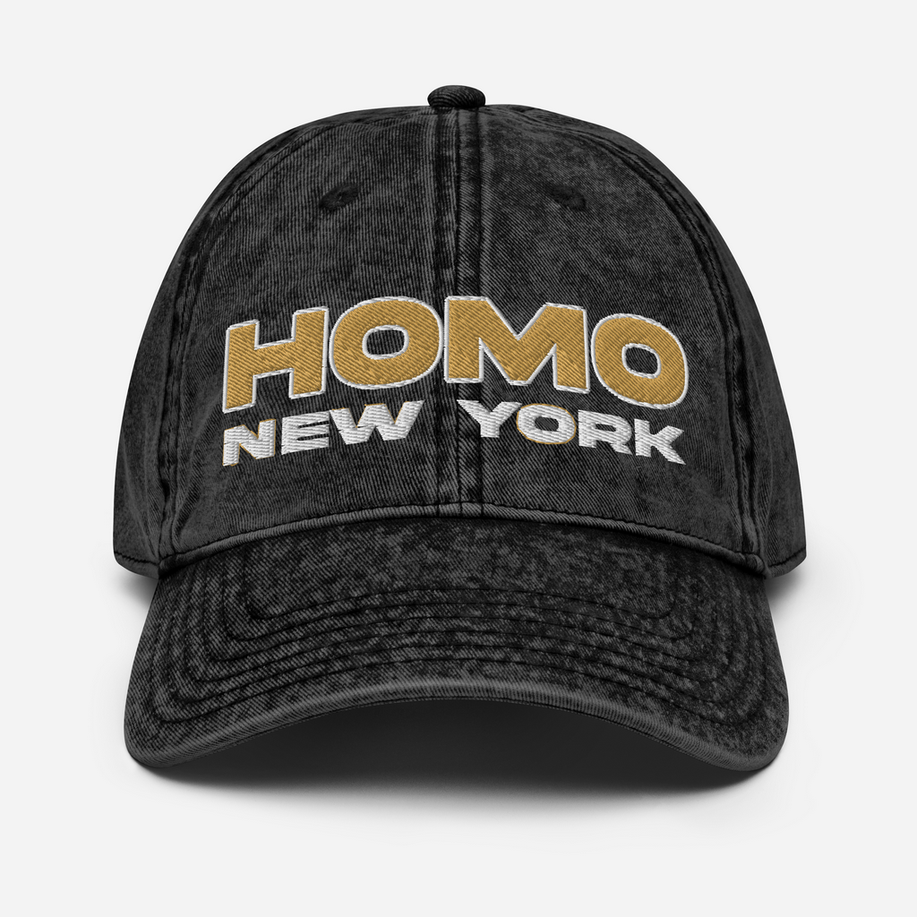 SOMBRERO VINTAGE HOMO - BORDADO ORO/BLANCO