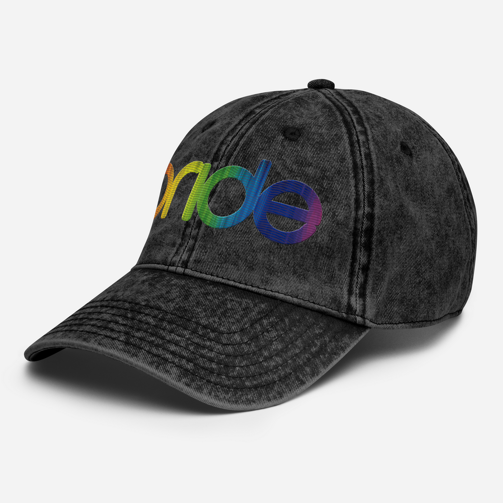 Pride Vintage Hat | Multicolor Embroidery