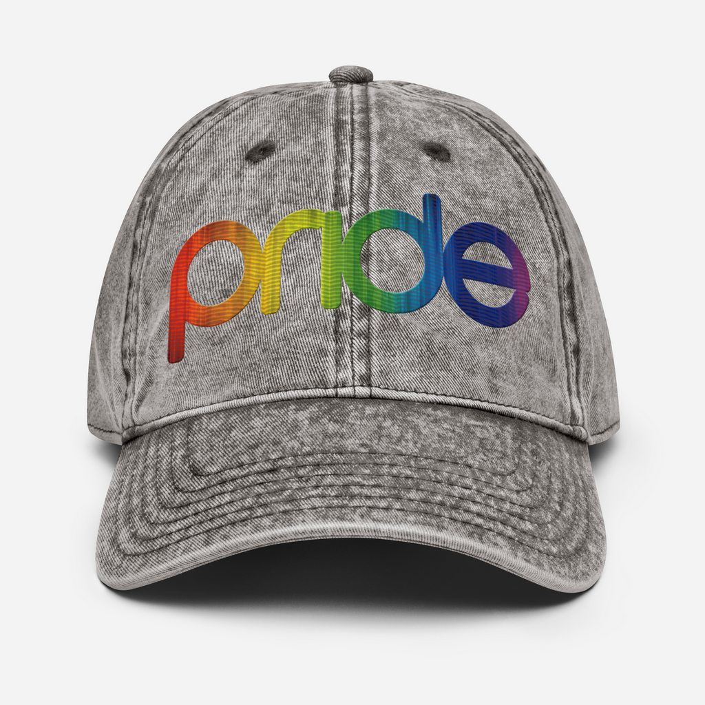 Pride Vintage Hat | Multicolor Embroidery