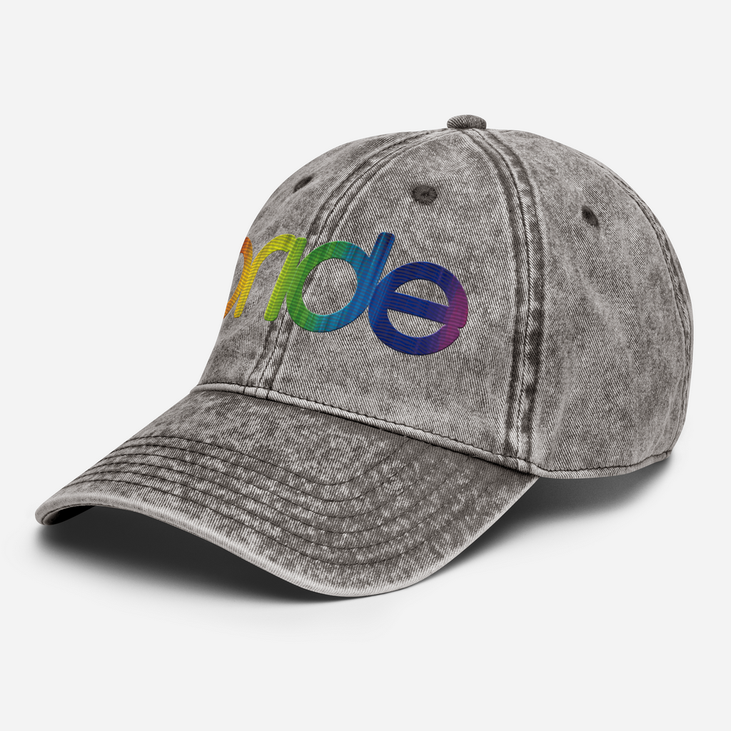 Pride Vintage Hat | Multicolor Embroidery