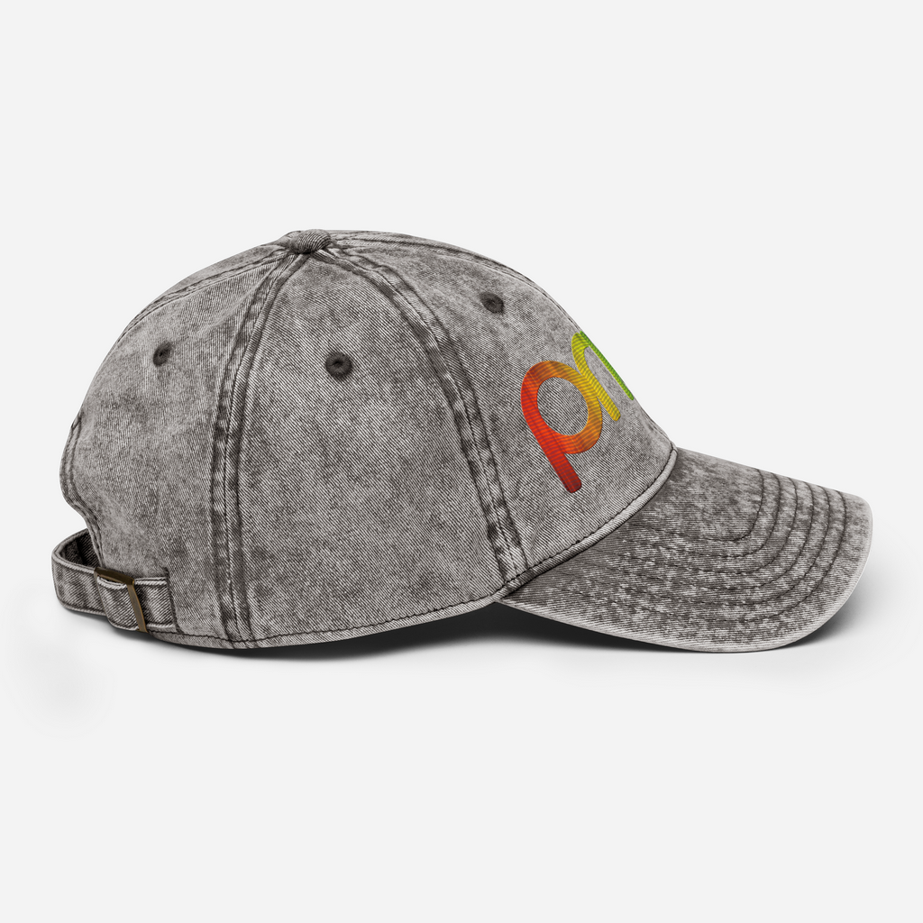 Pride Vintage Hat | Multicolor Embroidery