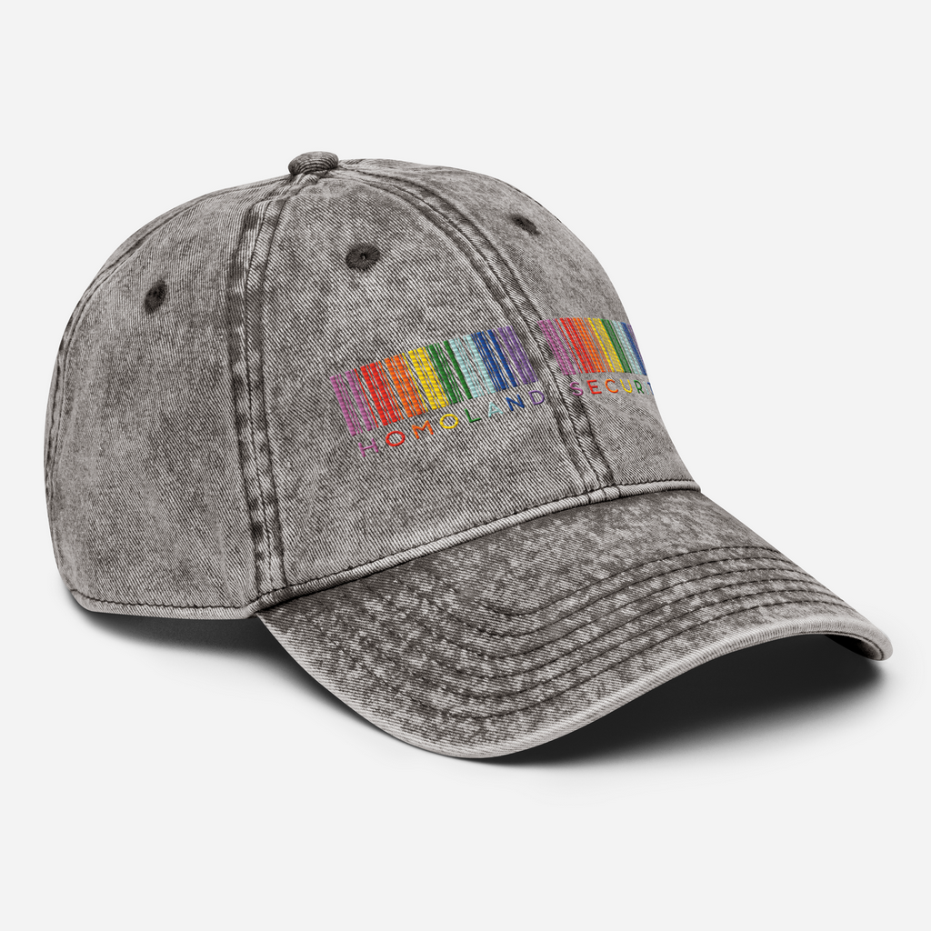 SOMBRERO VINTAGE DE SEGURIDAD HOMOLAND - BORDADO MULTICOLOR