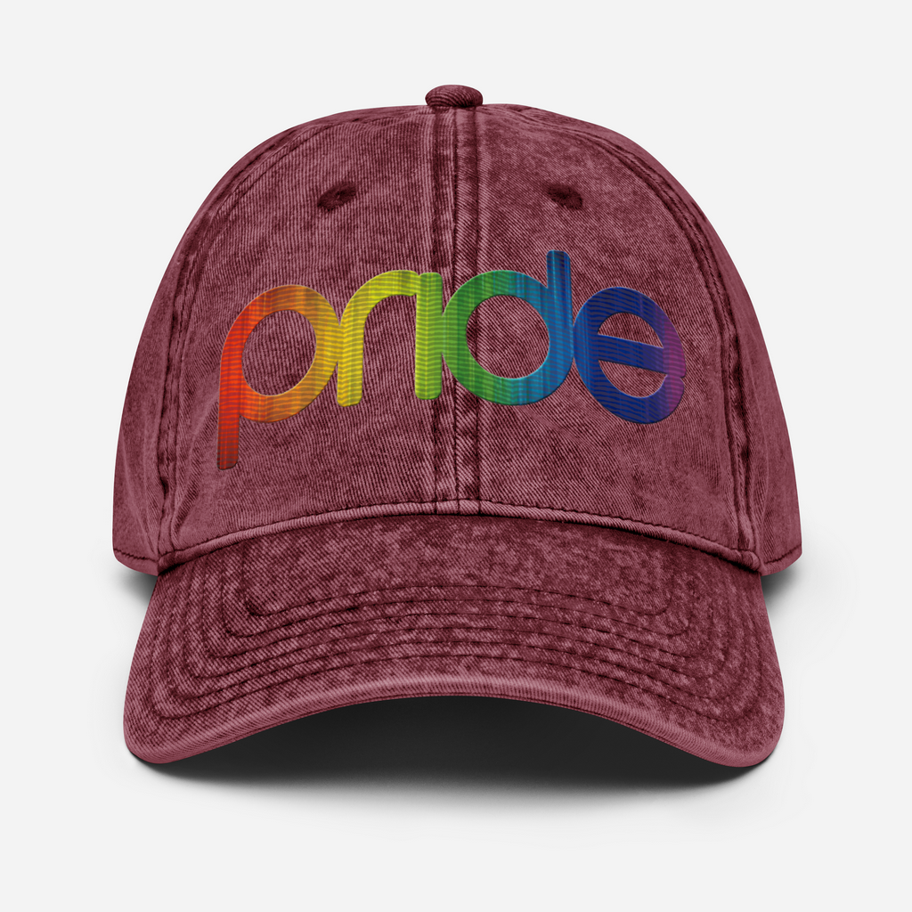 Pride Vintage Hat | Multicolor Embroidery