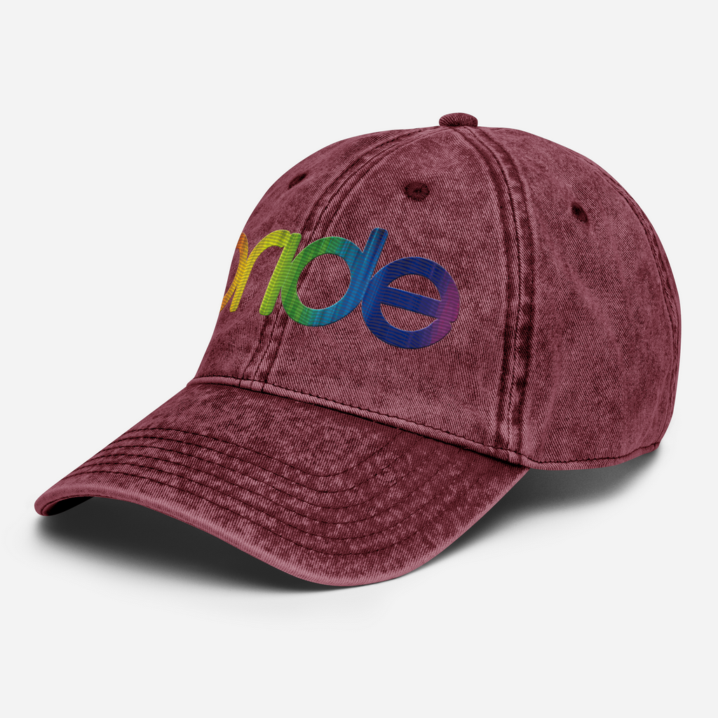 Pride Vintage Hat | Multicolor Embroidery