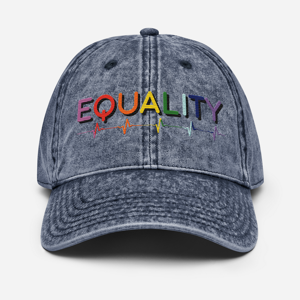 SOMBRERO VINTAGE IGUALDAD - BORDADO MULTICOLOR