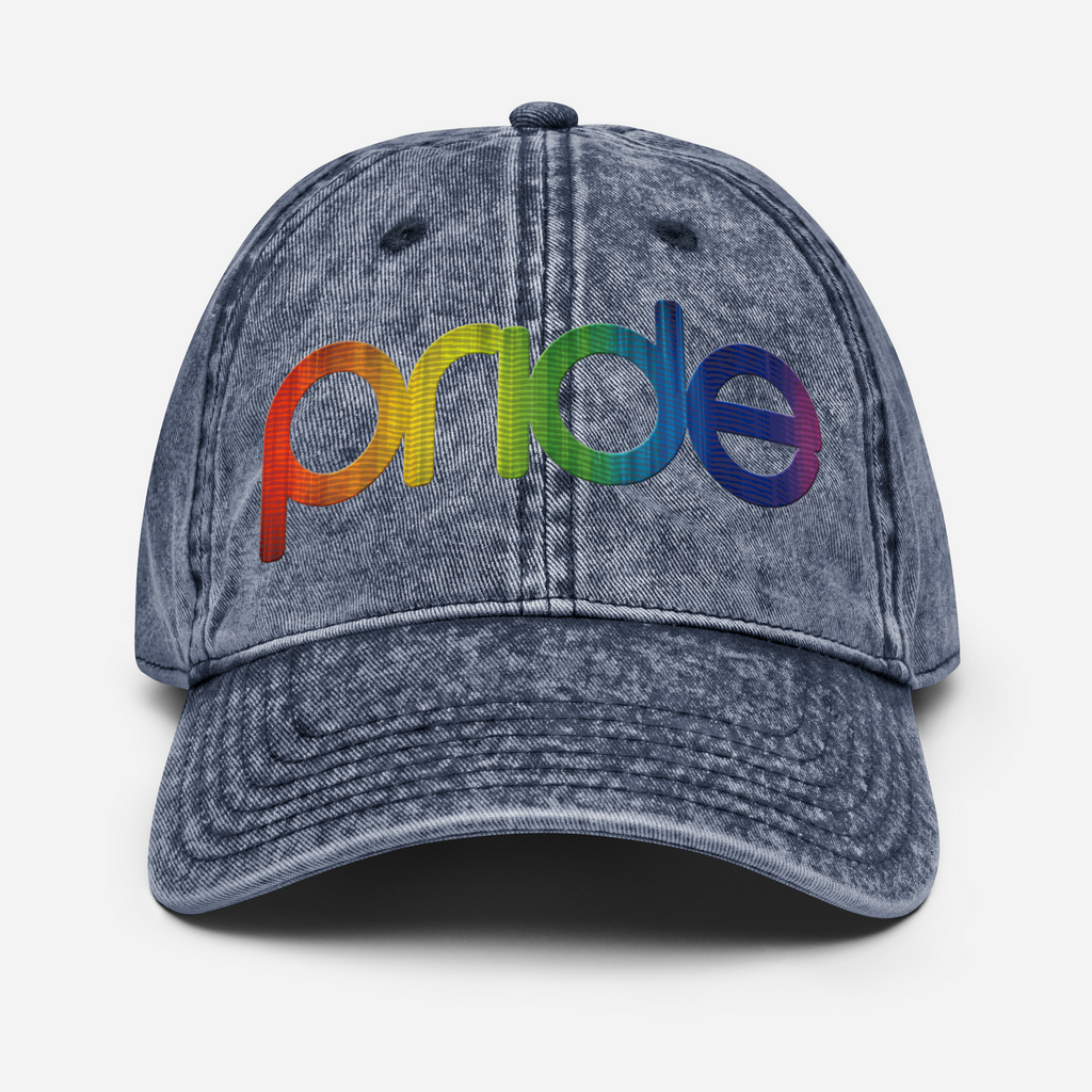 Pride Vintage Hat | Multicolor Embroidery