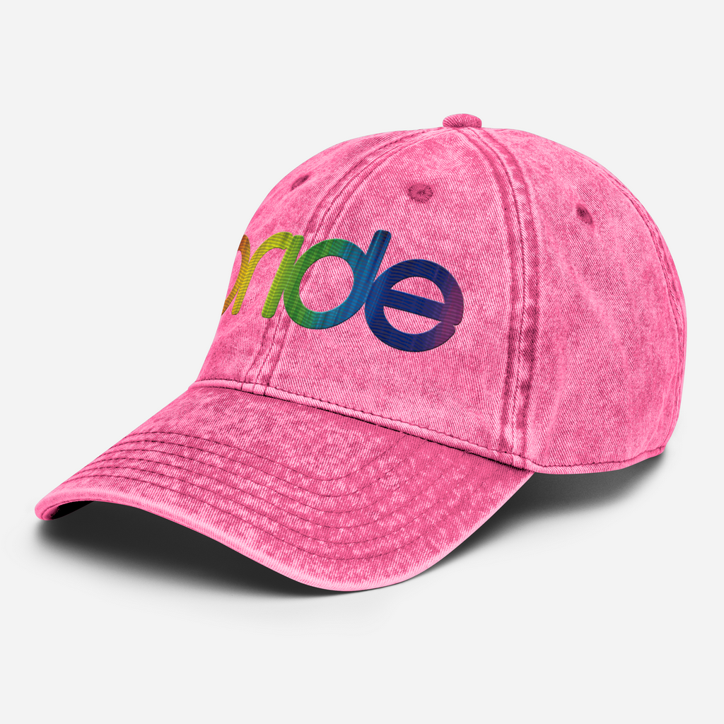 Pride Vintage Hat | Multicolor Embroidery