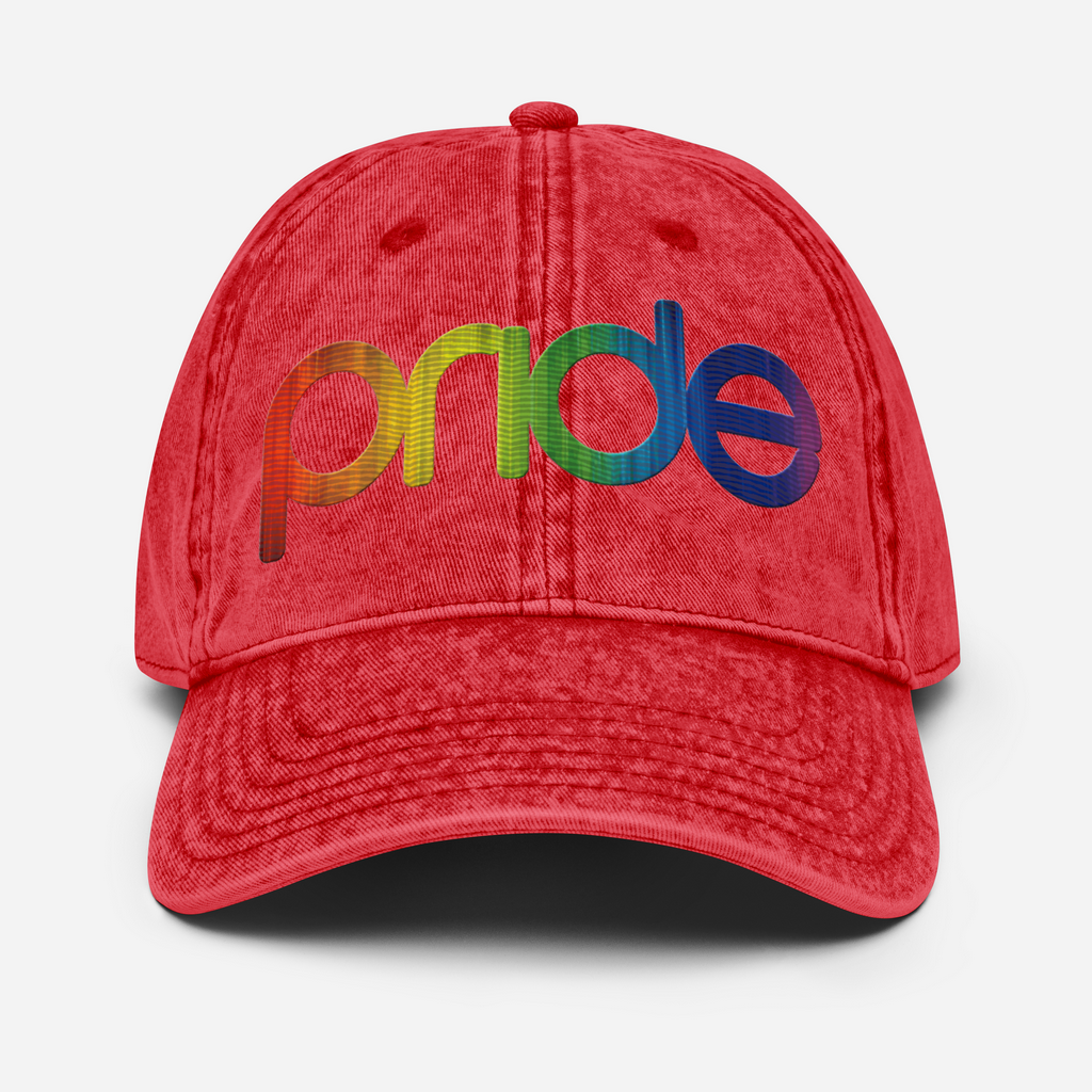 Pride Vintage Hat | Multicolor Embroidery