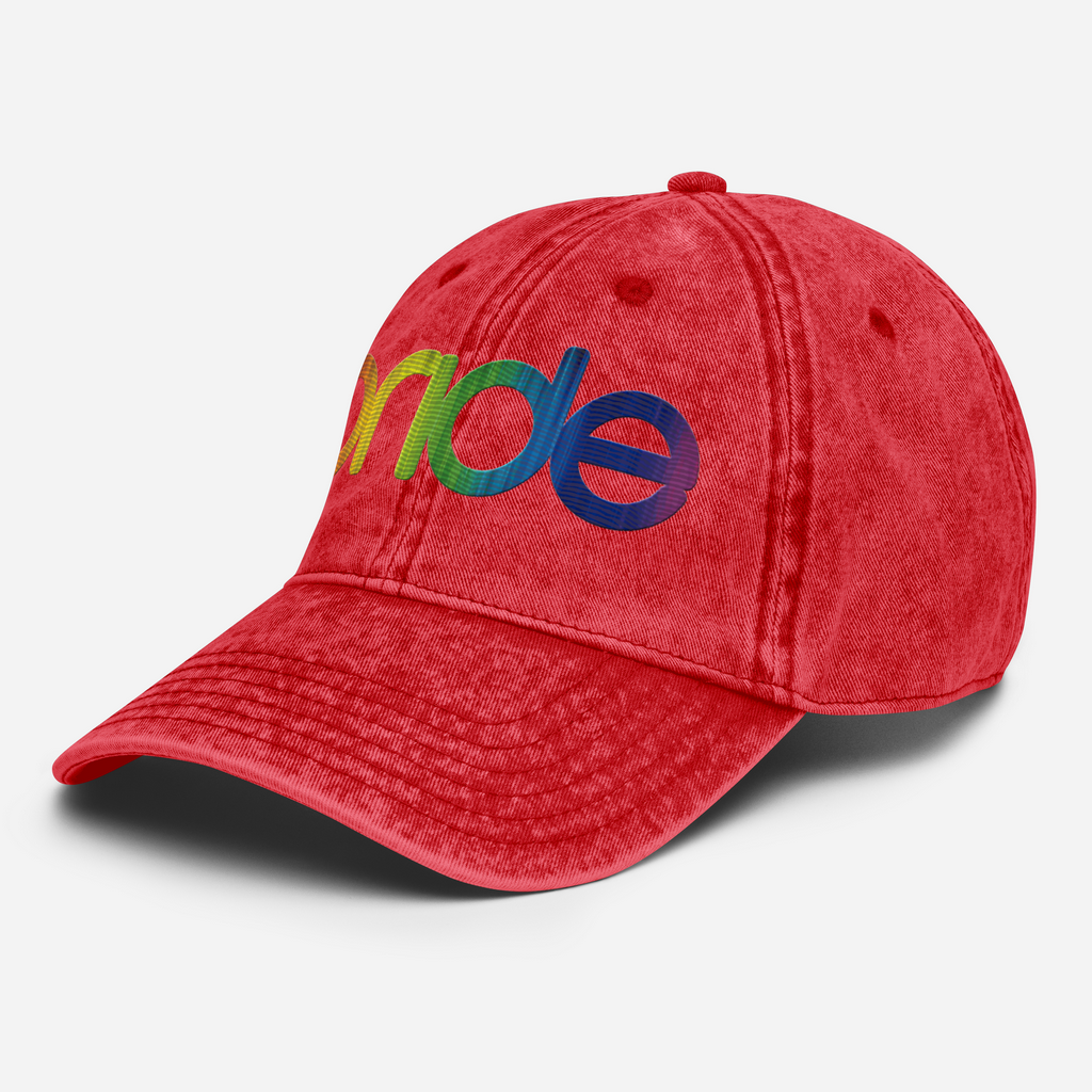 Pride Vintage Hat | Multicolor Embroidery