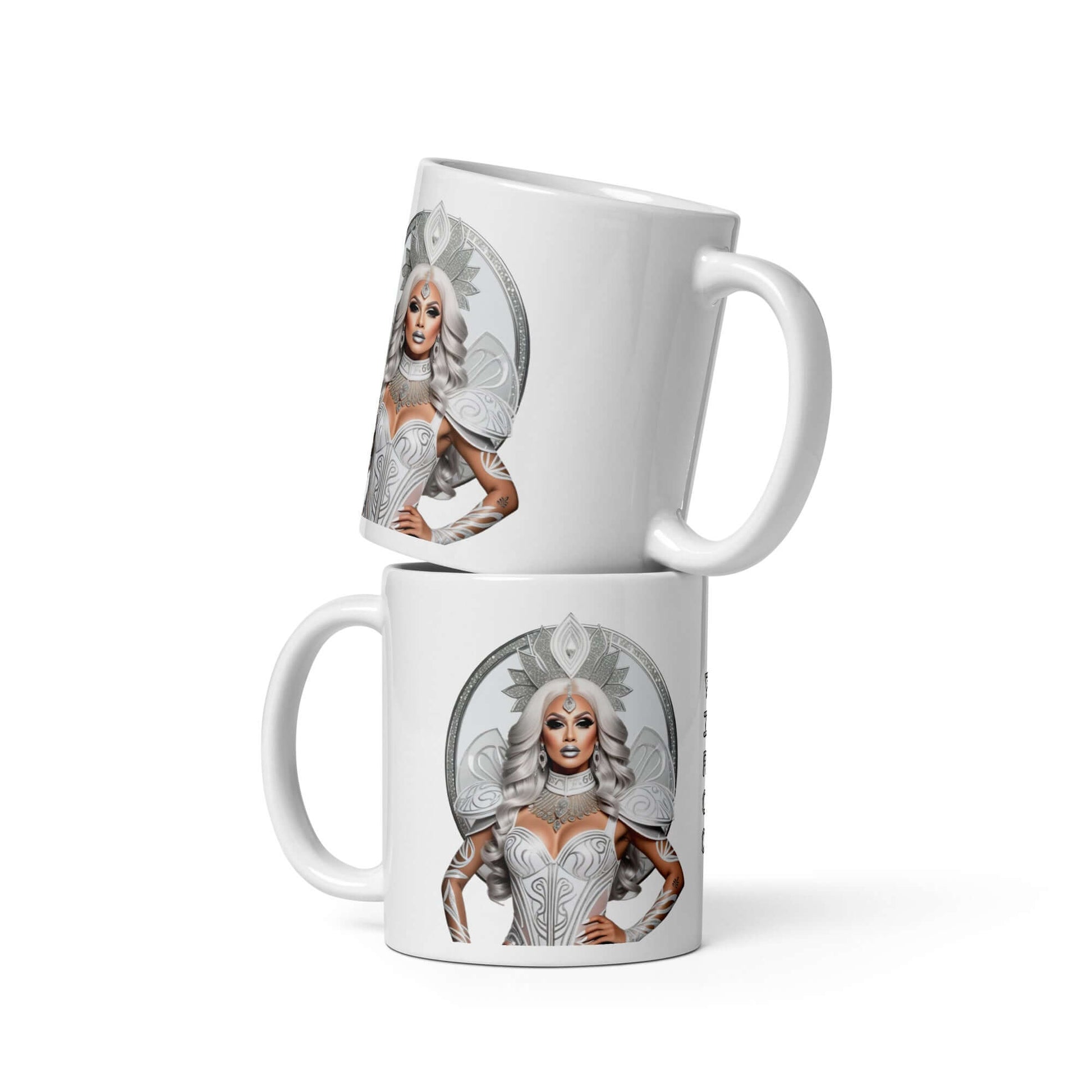 Haus Of Zodiac Mug | Siren Maidan (Virgo) design displayed on two ceramic mugs.