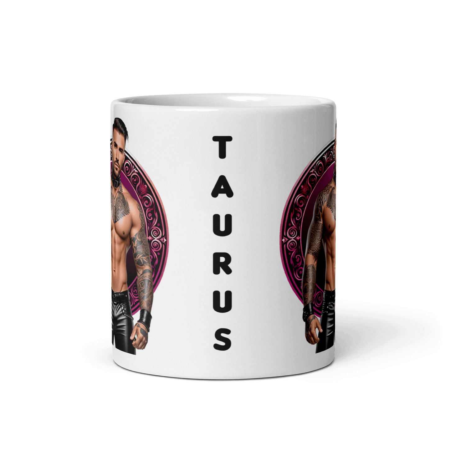 Haus Of Zodiac Mug | Leatherman Bronson (Taurus) featuring Taurus design and vivid print.