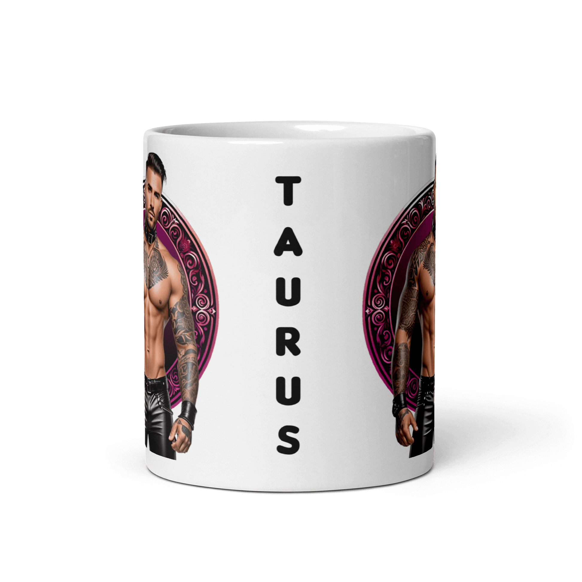 Haus Of Zodiac Mug | Leatherman Bronson (Taurus) featuring Taurus design and vivid print.