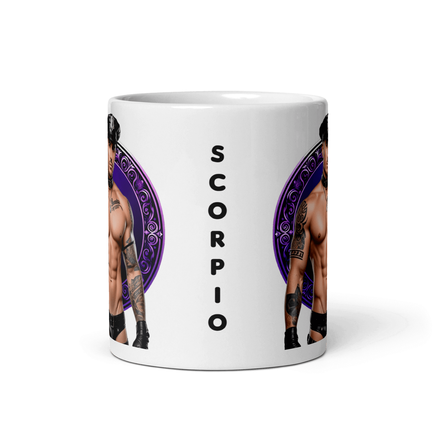 Haus Of Zodiac Mug | Leatherman Kane (Scorpio) featuring a Scorpio design and vibrant print.