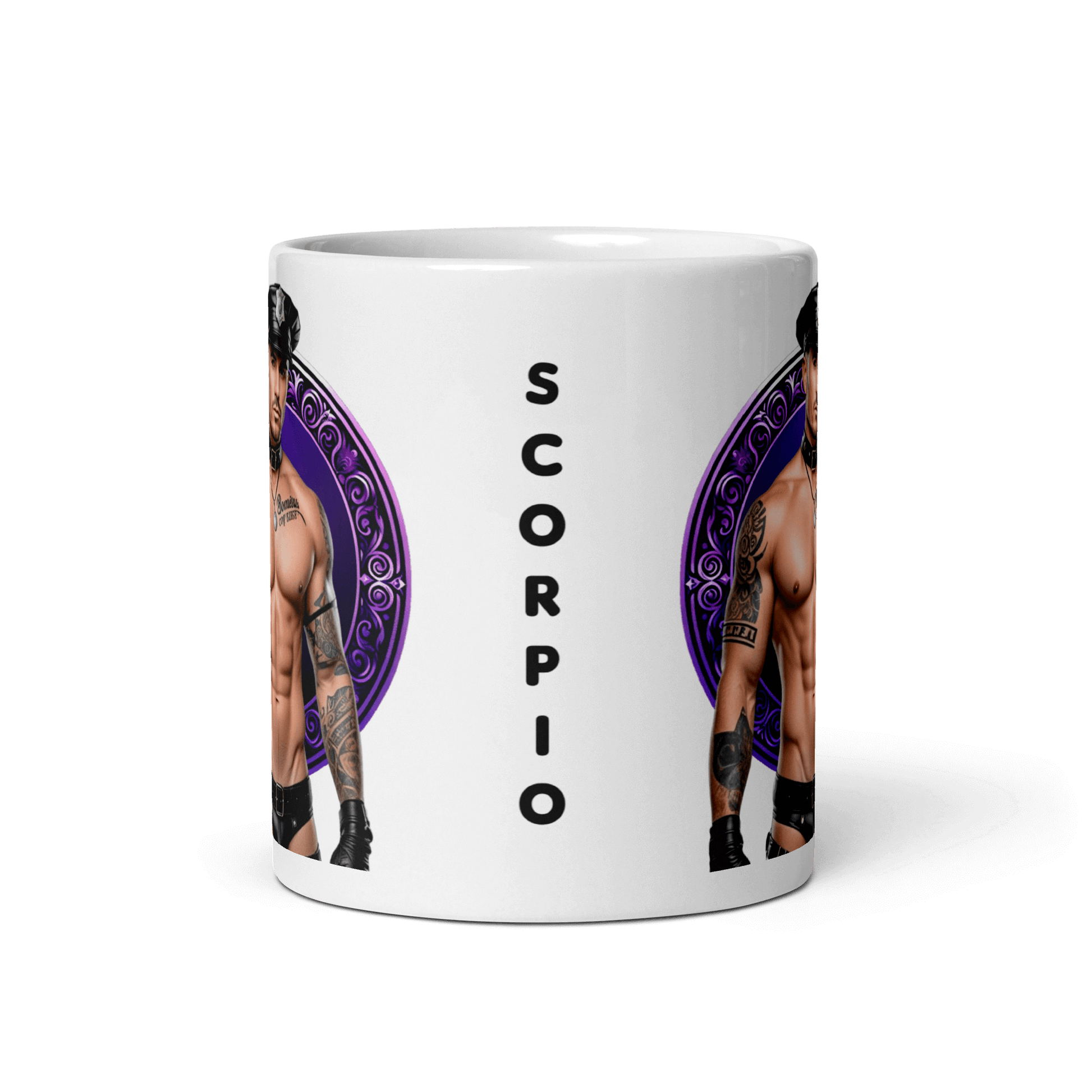 Haus Of Zodiac Mug | Leatherman Kane (Scorpio) featuring a Scorpio design and vibrant print.
