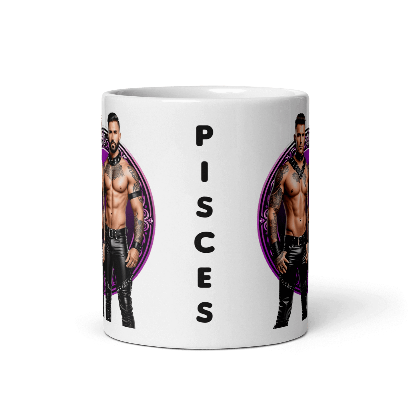 Haus Of Zodiac Mug | Leathermen Indigo & Koi (Pisces) featuring bold design and vibrant colors.