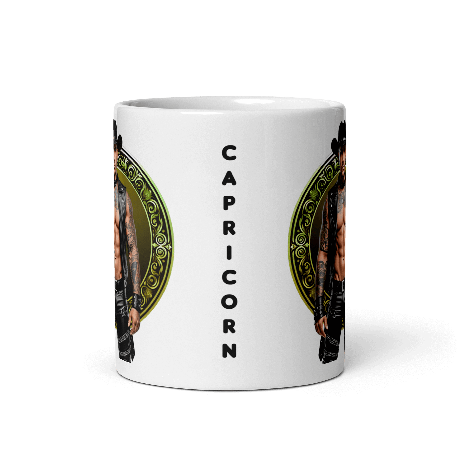 Haus Of Zodiac Mug | Leatherman Sterling (Capricorn) featuring bold lettering and vibrant design.