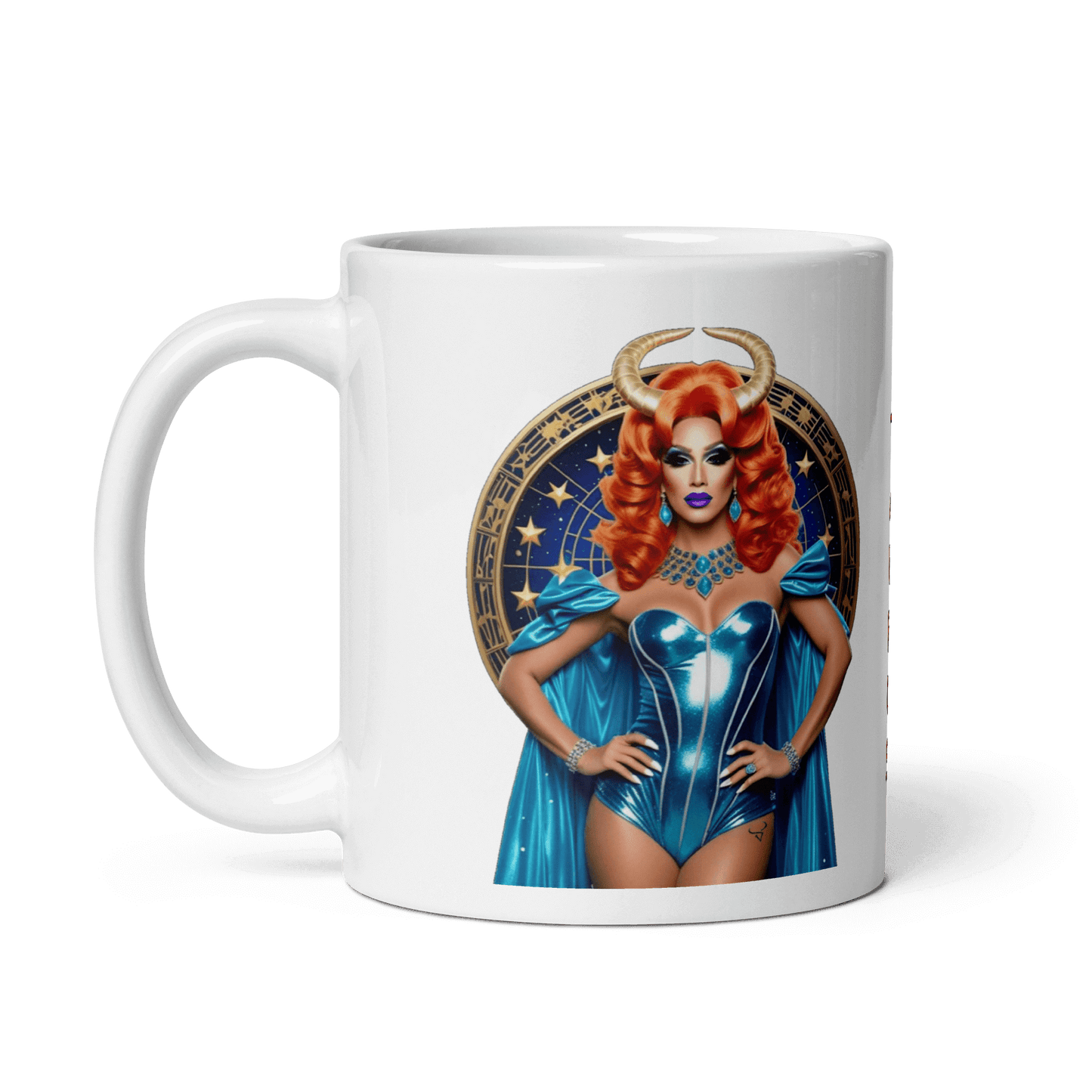 Haus Of Zodiac Mug | Venus De-Milo (Taurus) featuring a stunning character design on a glossy ceramic mug.