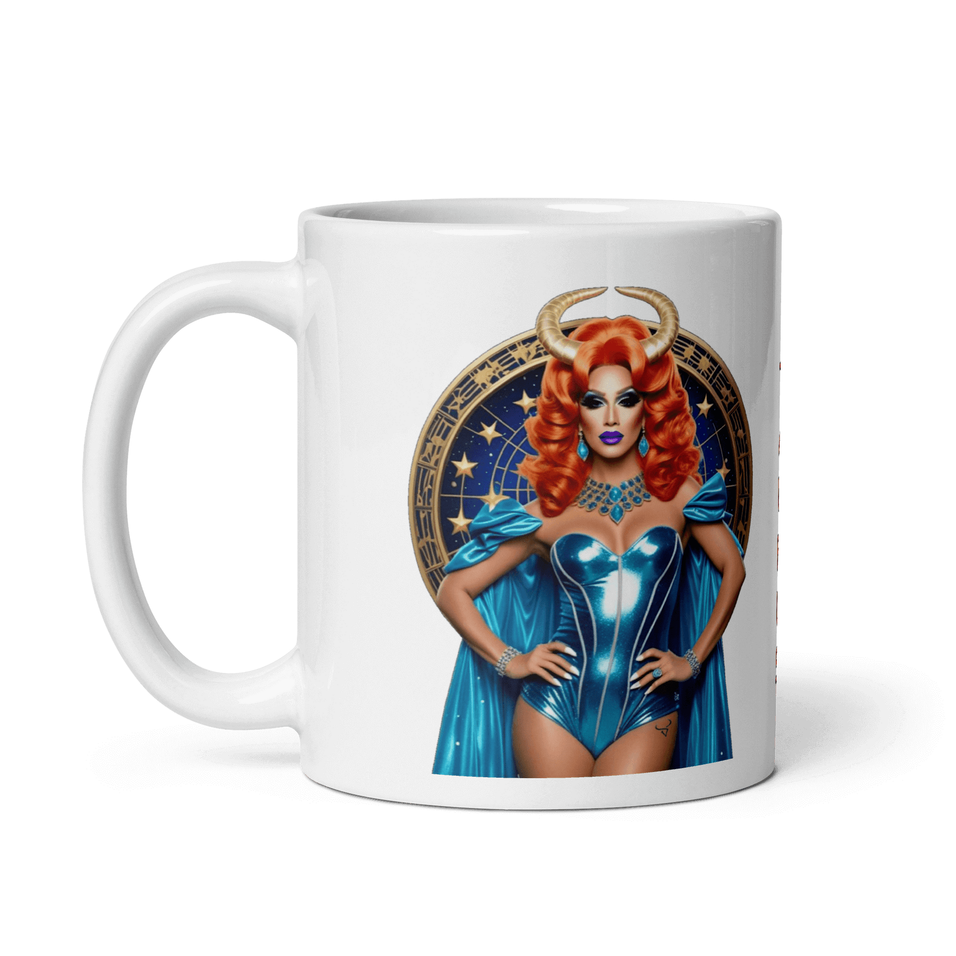 Haus Of Zodiac Mug | Venus De-Milo (Taurus) featuring a stunning character design on a glossy ceramic mug.