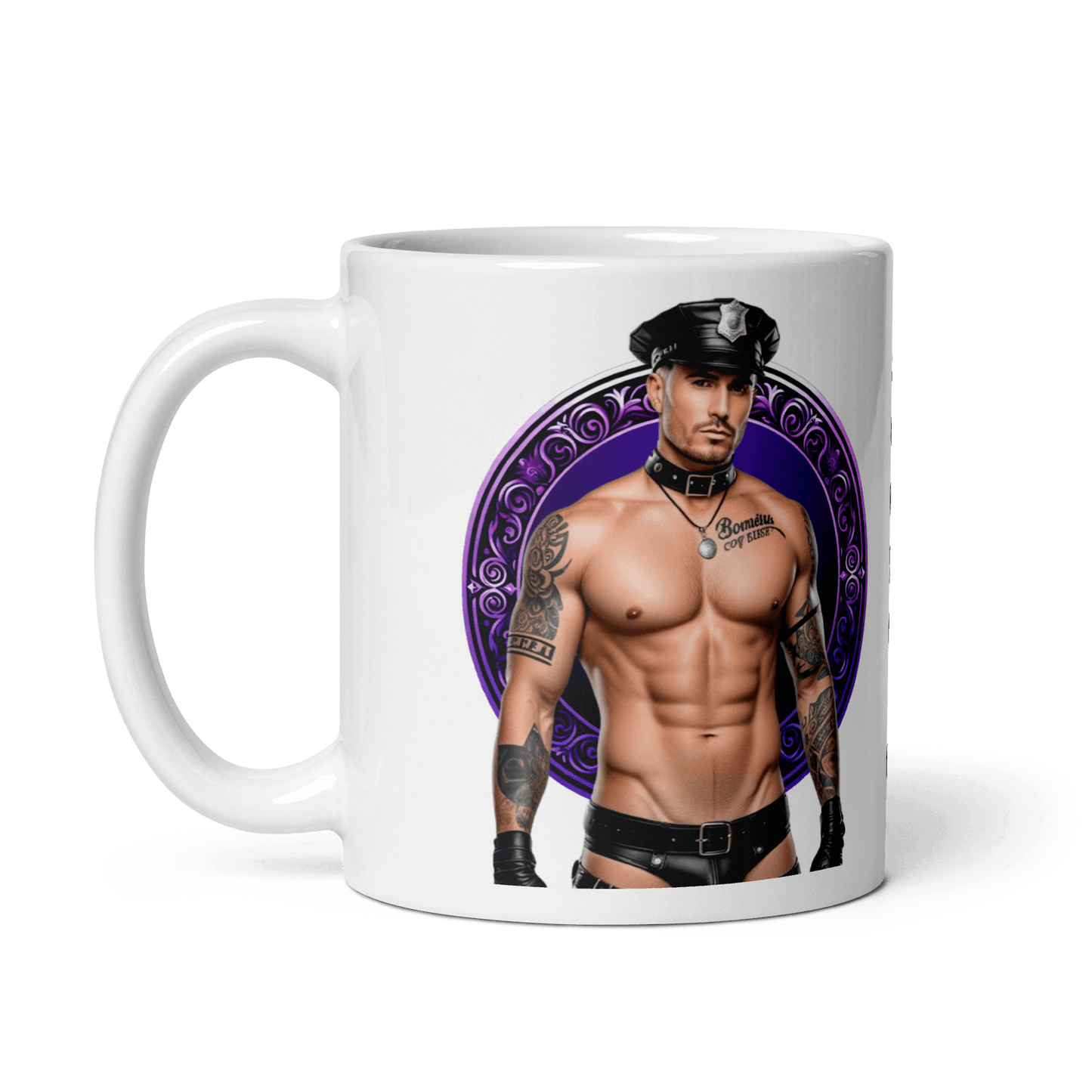 Haus Of Zodiac Mug | Leatherman Kane (Scorpio) featuring a muscular male model in a stylish design.
