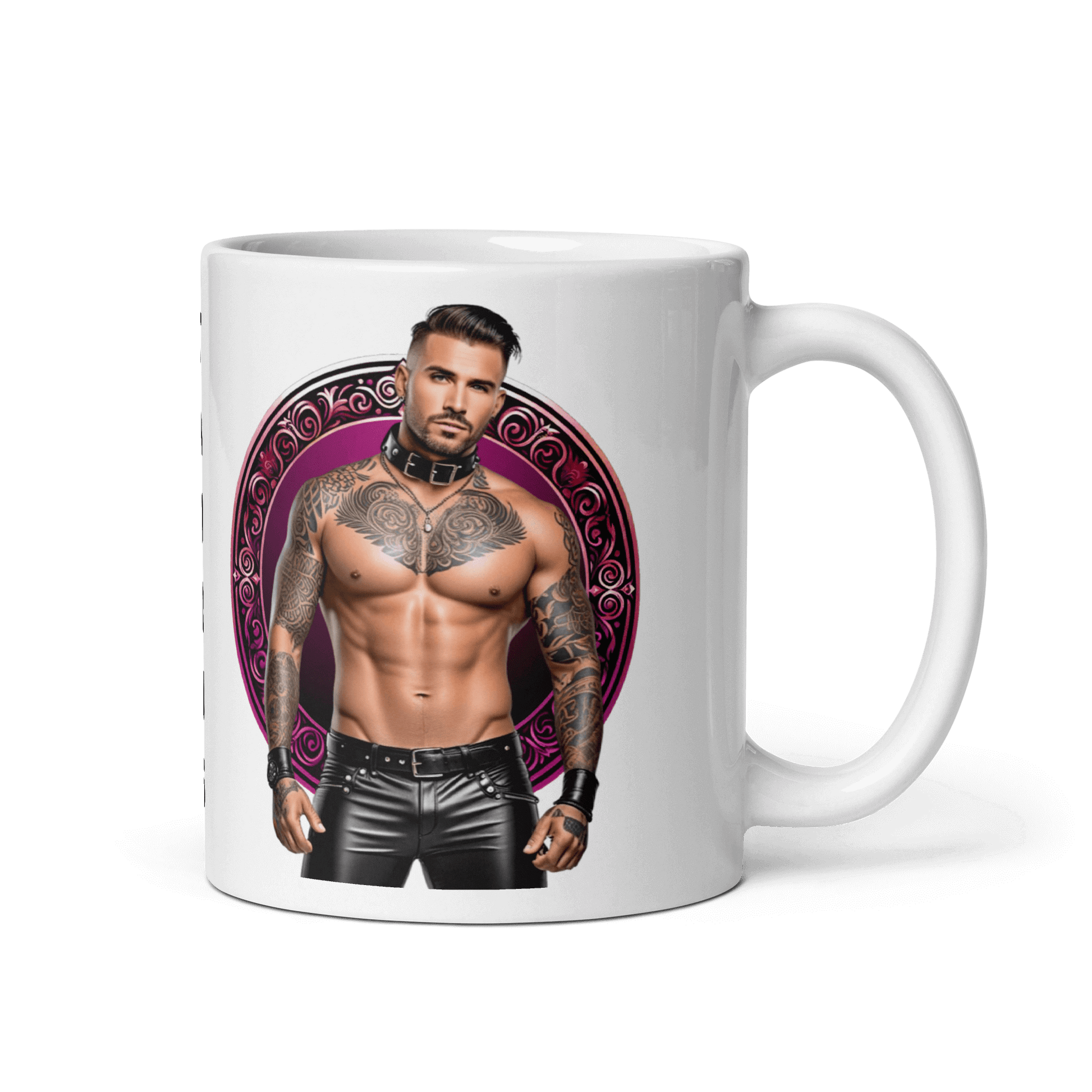 Haus Of Zodiac Mug | Leatherman Bronson (Taurus) designed with a tattooed man graphic for stylish coffee lovers.