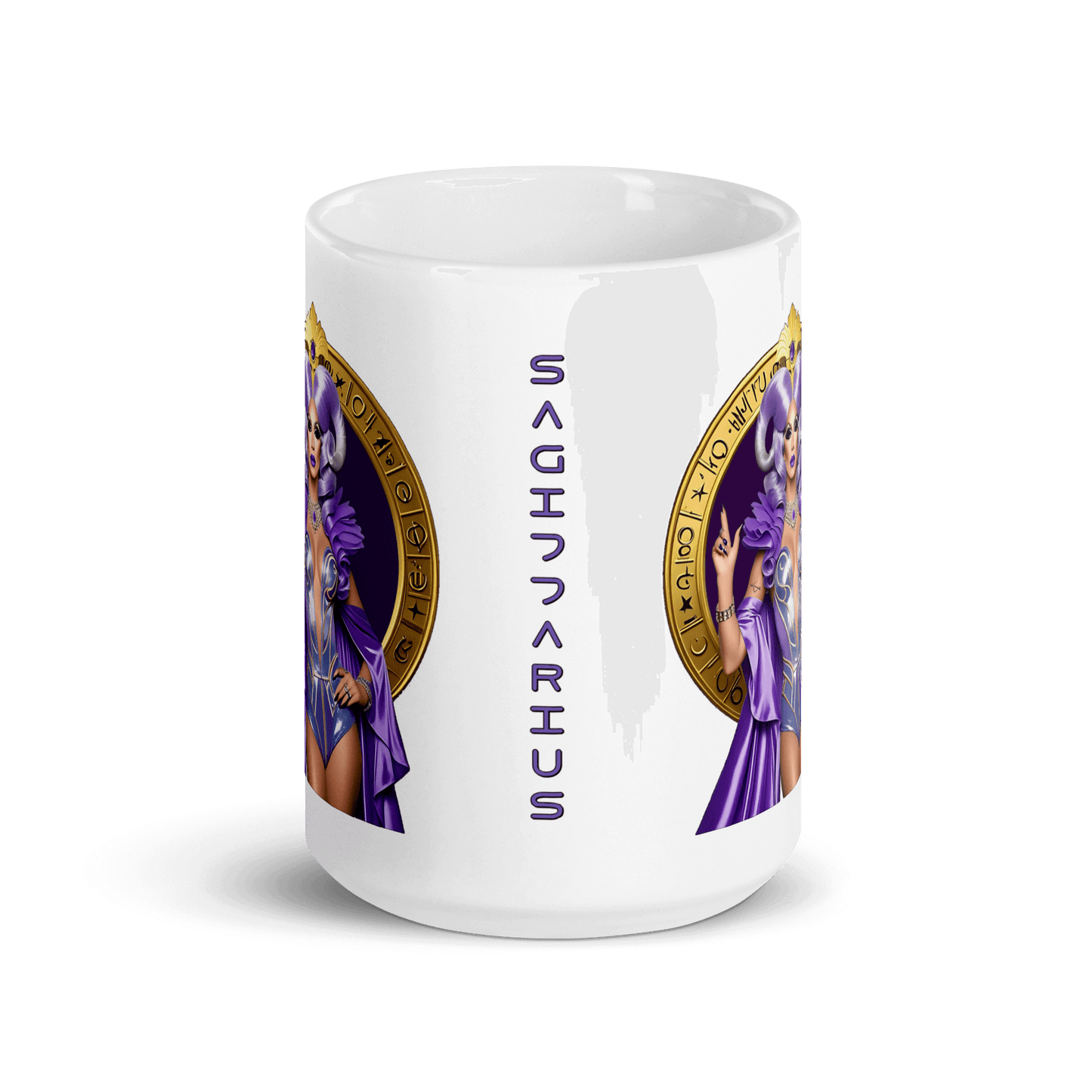 Haus Of Zodiac Mug | Arrow A'Mour (Sagittarius) featuring a Sagittarius design in vibrant colors.