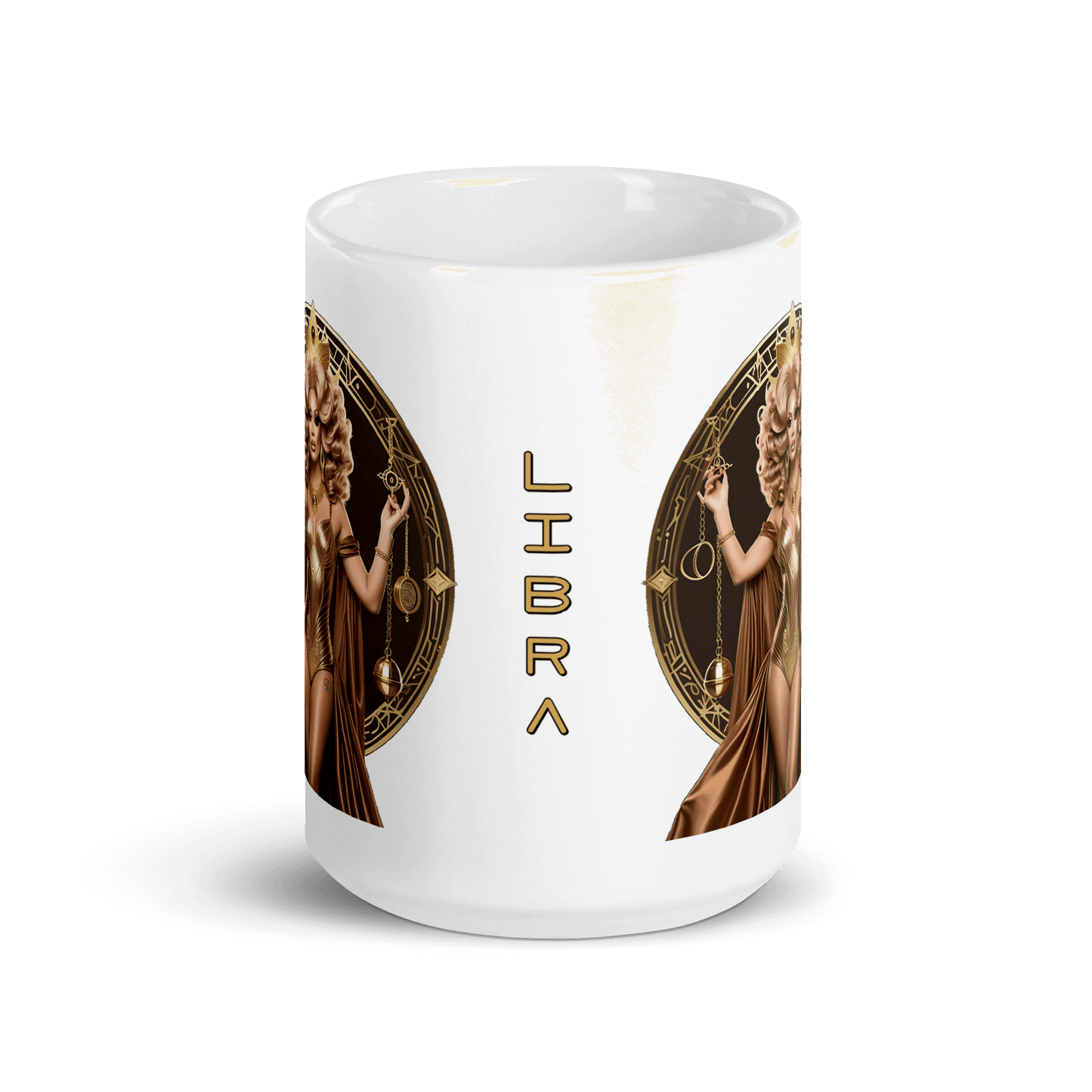 Haus Of Zodiac Mug | Justica Devine (Libra) featuring a stunning Libra design and vibrant colors.