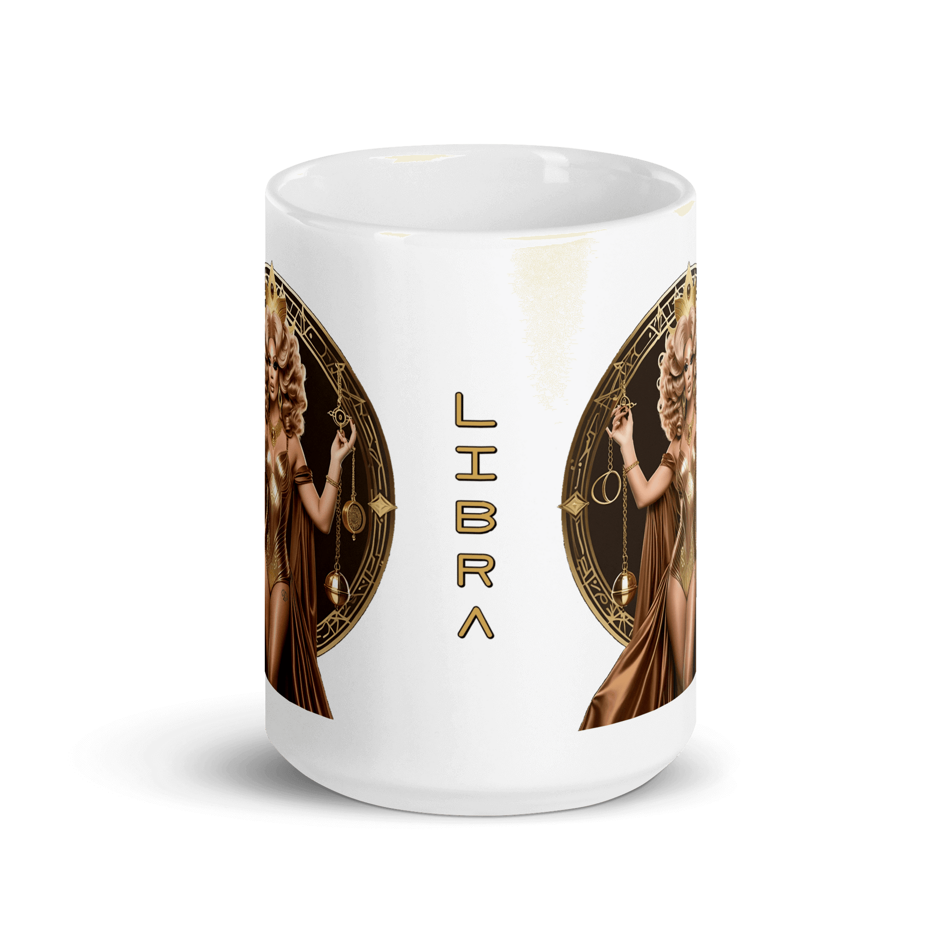 Haus Of Zodiac Mug | Justica Devine (Libra) featuring a stunning Libra design and vibrant colors.