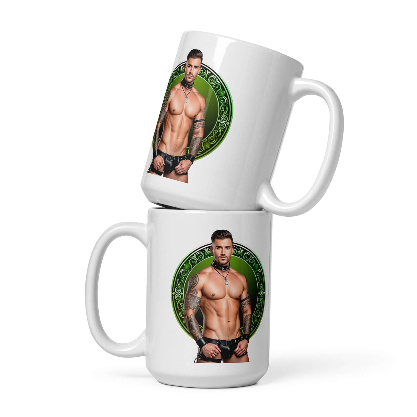 Haus Of Zodiac Mug | Leatherman Pierce (Libra) featuring a vivid design on sturdy ceramic mugs.