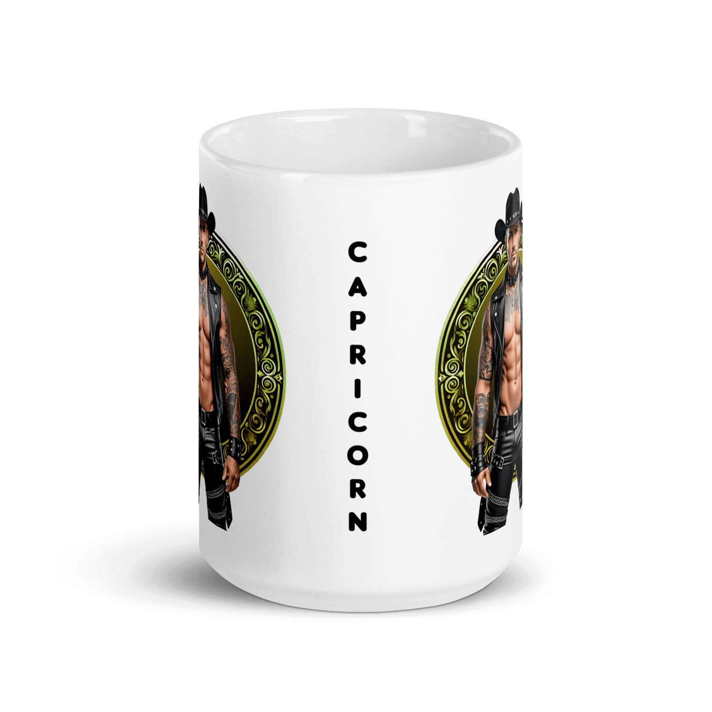 Haus Of Zodiac Mug | Leatherman Sterling (Capricorn) featuring a bold Capricorn design.