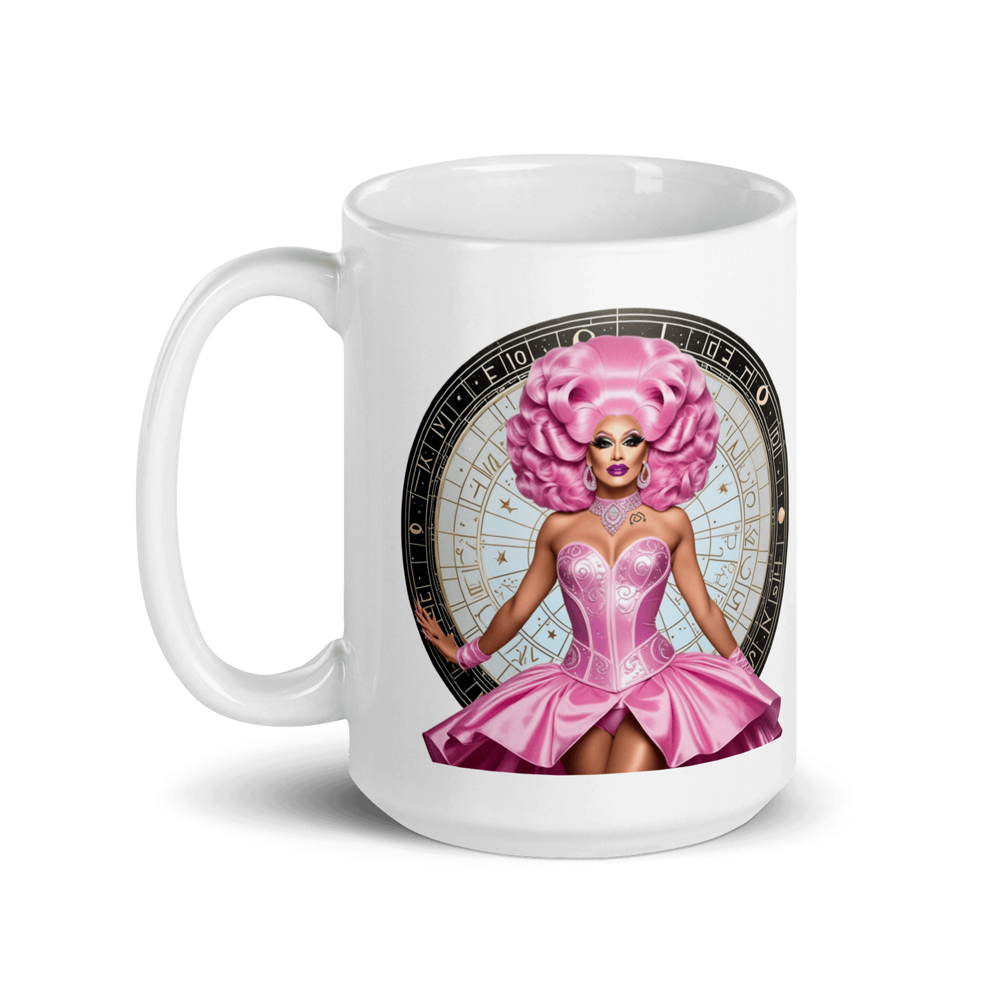 Haus Of Zodiac Mug | Shell We Dance (Cancer) featuring a stylish design with a vibrant and glossy finish.