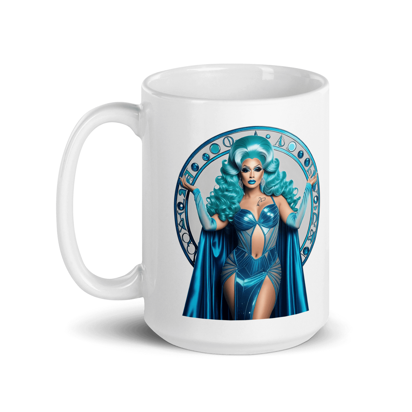 Haus Of Zodiac Mug | Aqua D'Aura (Aquarius) featuring a vibrant design and stunning color, perfect for your favorite beverage.