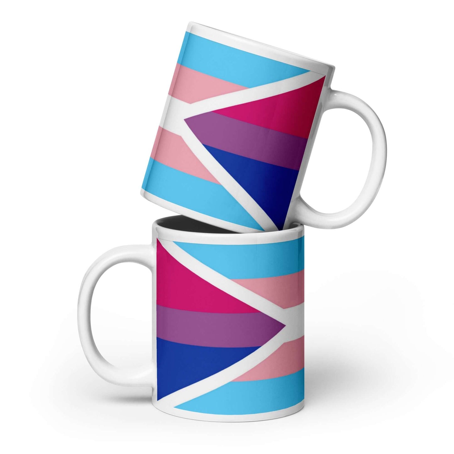 Transgender Bisexual II Pride Mug featuring vibrant colors and design for celebrating pride.