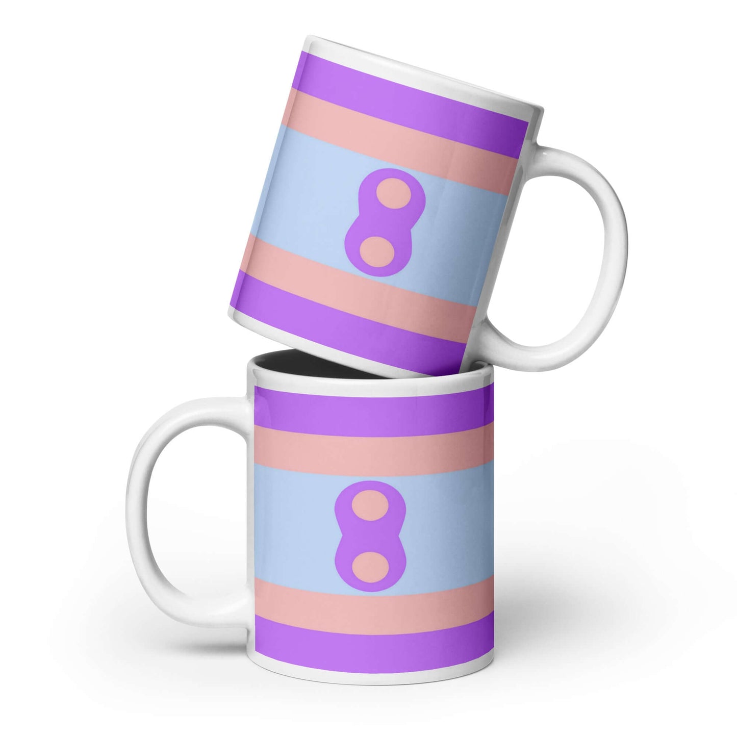 Noninsexual Pride Mug featuring a vibrant design with pastel colors and unique graphics.